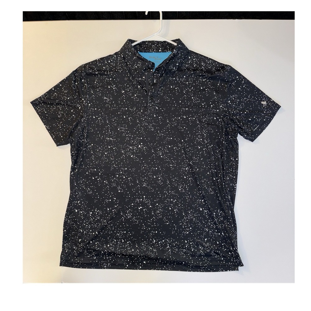 Men's XL Birdie Bound Spotted Performance Golf Polo Shirt Short Sleeve